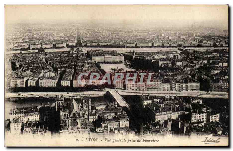 Lyon - Vue Generale prise de Fourviere - CPA 