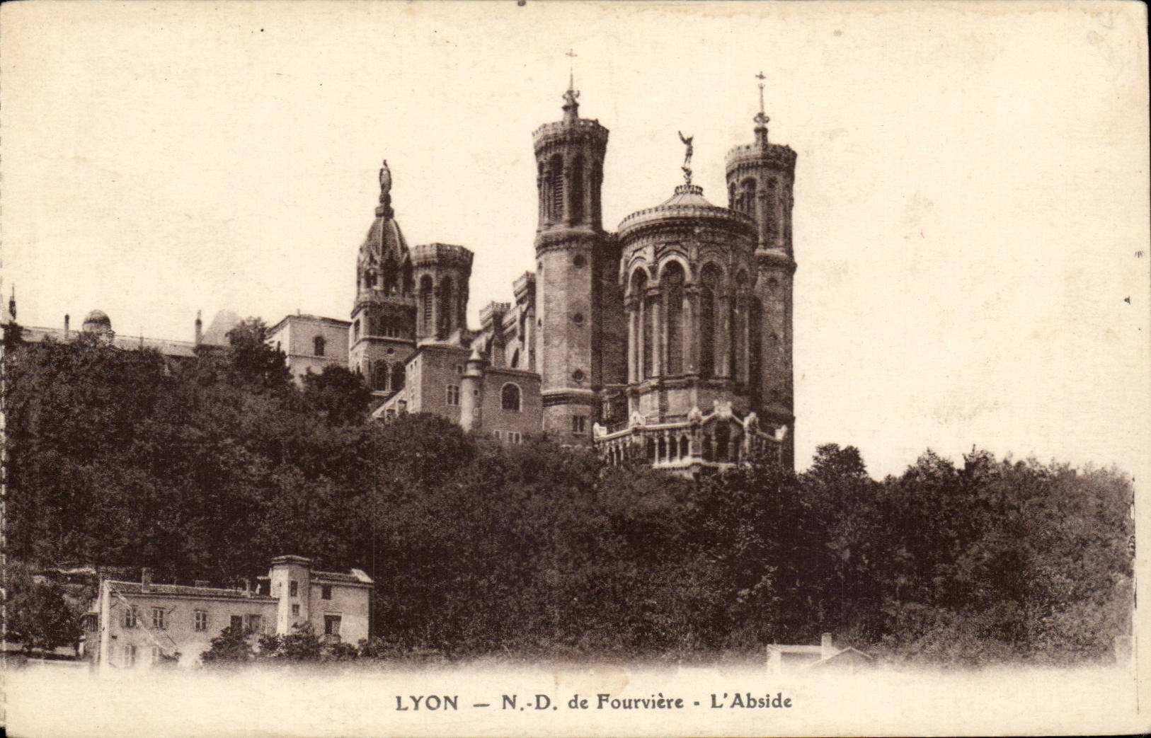 Lyon - Notre Dame de Fourviere - L'Abside - CPA 
