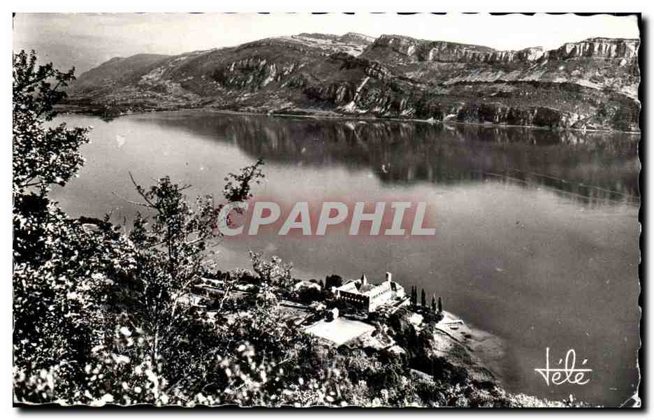 Lac du Bourget - et Abbaye d'Hautecombe - Vue aerienne CPA 