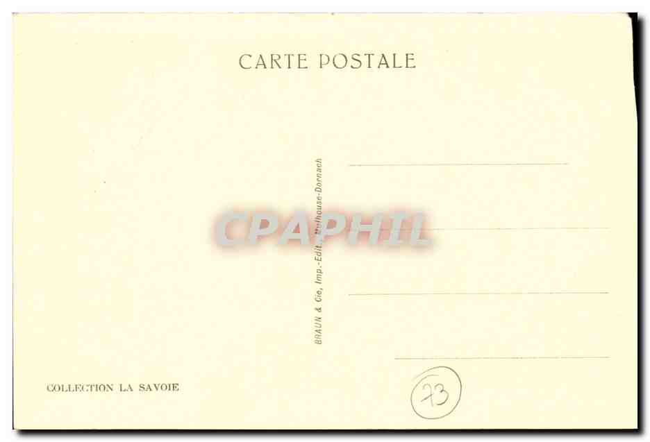 Aix les Bains - L'Hotel de Ville CPA  — Verso