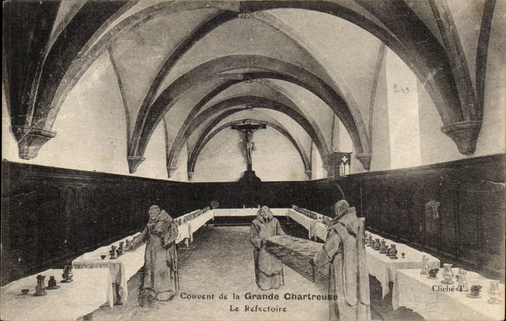 Couvent de la Grande Chartreuse - Le Refectoire CPA 