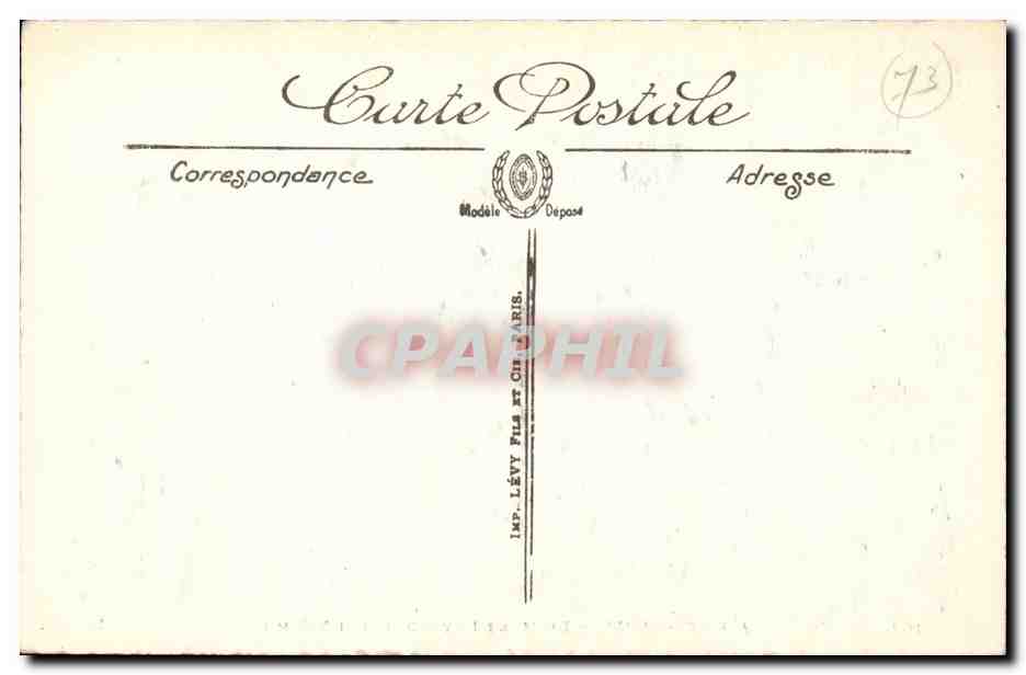 Aix les Bains - Le Mont Revard - alt 1545 CPA  — Rückseite