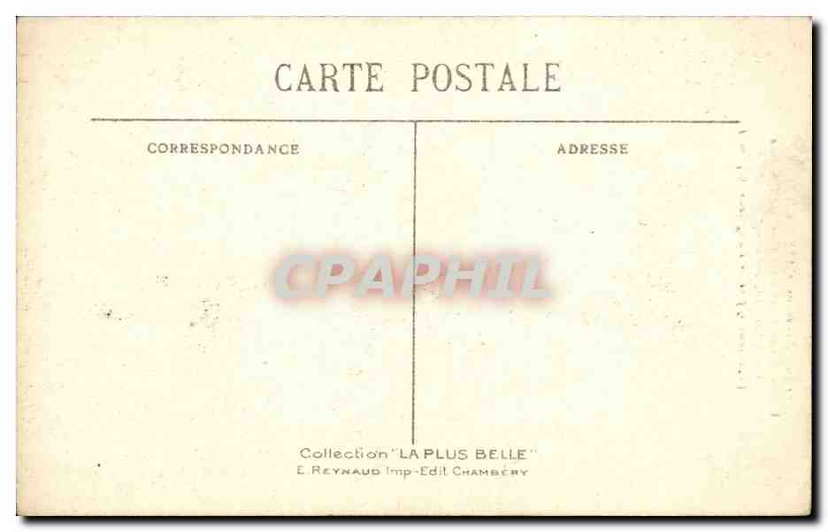 Aix les Bains - Environs - Vallee des Bauges - Le Pont de l'Abime sur le Cheran - construit en 1887 CPA  — Verso