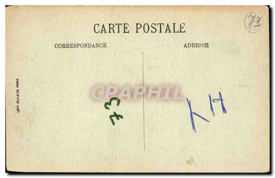 Chambery - Vue Generale - et Caserne d'Infanterie - CPA  — Verso