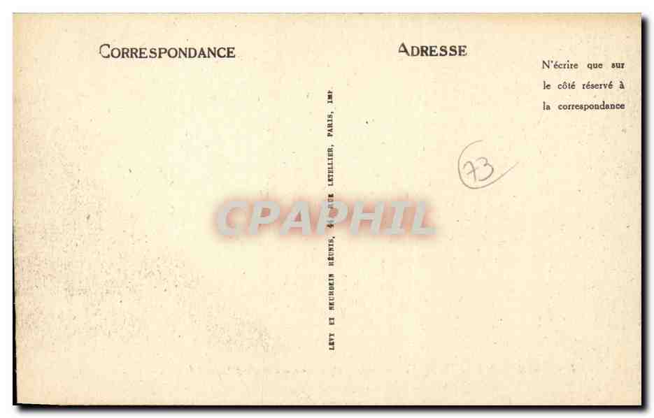 Aix les Bains - Vue Generale et le Lac Bourget CPA  — Verso