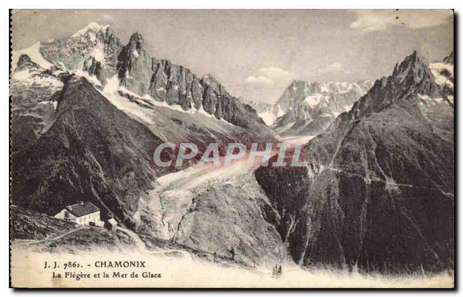 Chamonix - la Flegere - La Mer de Glace CPA 