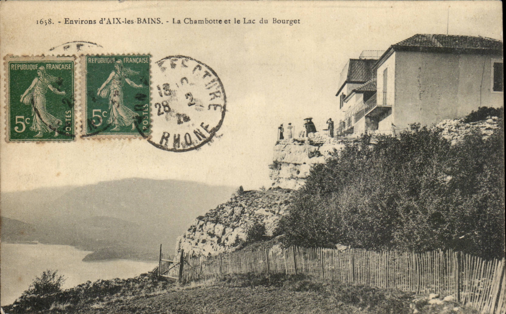 Aix les Bains - Environs - La Chambotte et le Lac de Bourget - CPA 