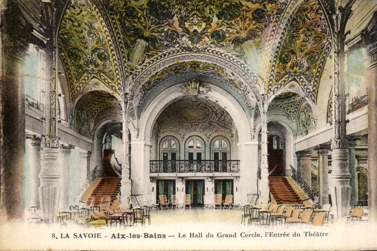 Aix les Bains - Le Halle du Grand Cercle - L'Entree du Theatre CPA 