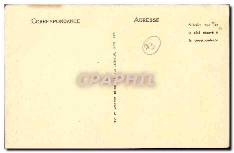 Aix les Bains - Lac du Bourge - Chindrieux CPA  — Verso