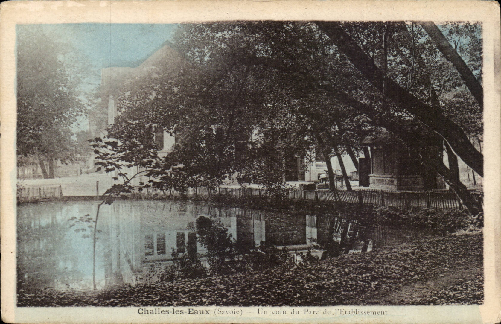 Challes les Eaux - Un Coin du Parc de l'etablissement - CPA 