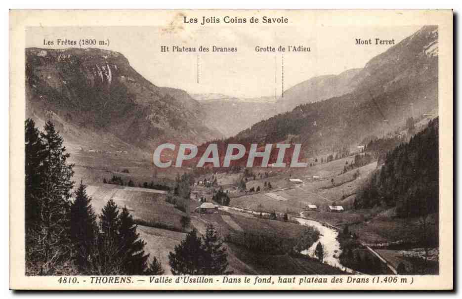 CPA Thorens Vallee d'Usillon Dans le fond haut plateau des Drans (1406m)
