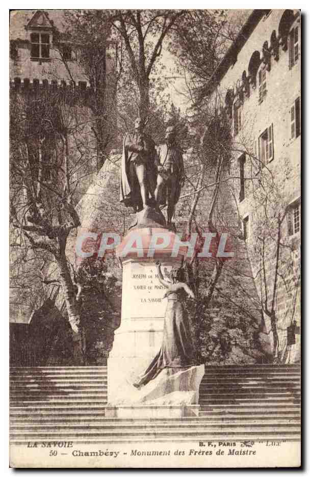 Chambéry — Monument des Frères de Maistre — B. F., Paris