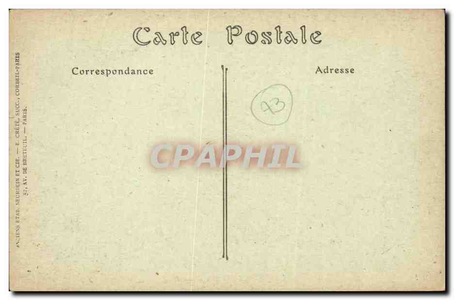 CPA Aix les Bains Le grand hotel Beau site — Rückseite