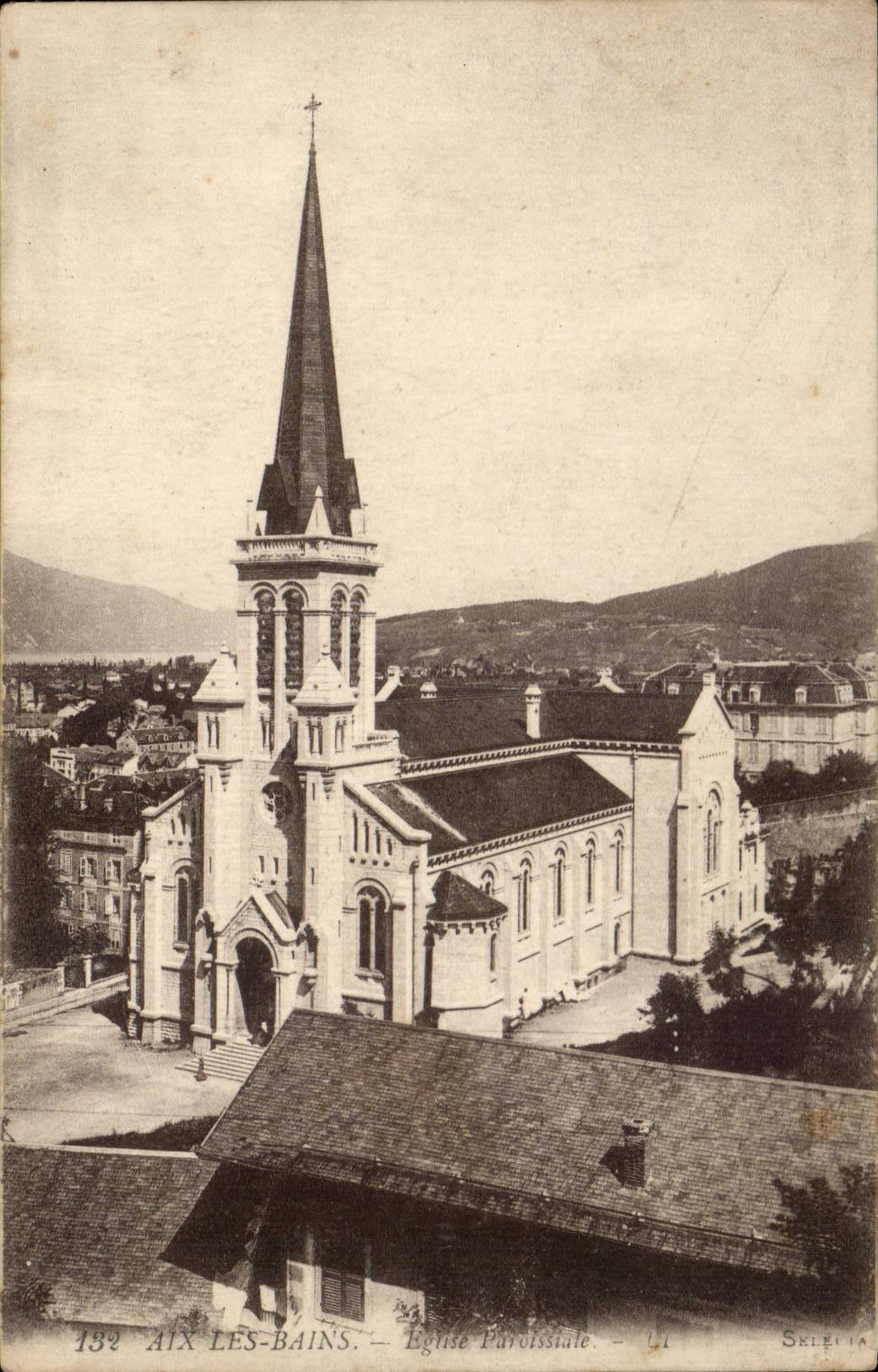 CPA Aix les Bains Eglise paroissiale