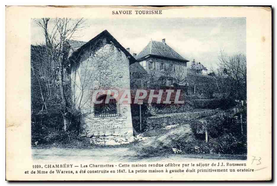CPA Chambery Les Charmettes Rousseau et Mem de Warens