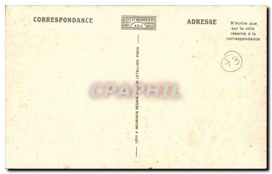 CPA Aix les Bains Le grand cercle l'entreee — Verso