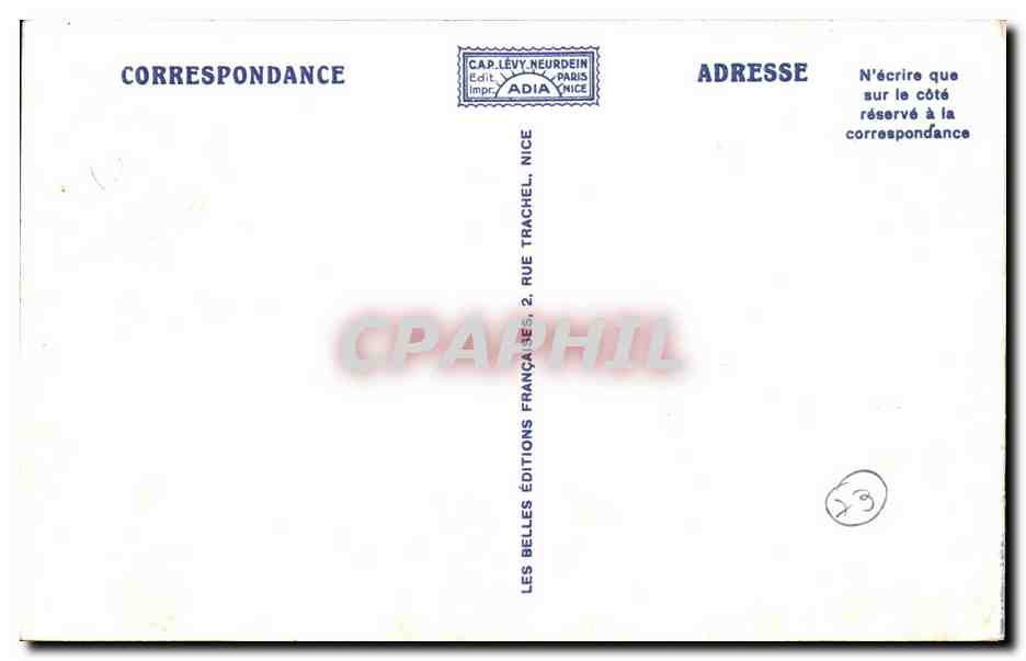 CPA Aix les Bains Vue generale de la pmlage et le lac du Bourget — Verso