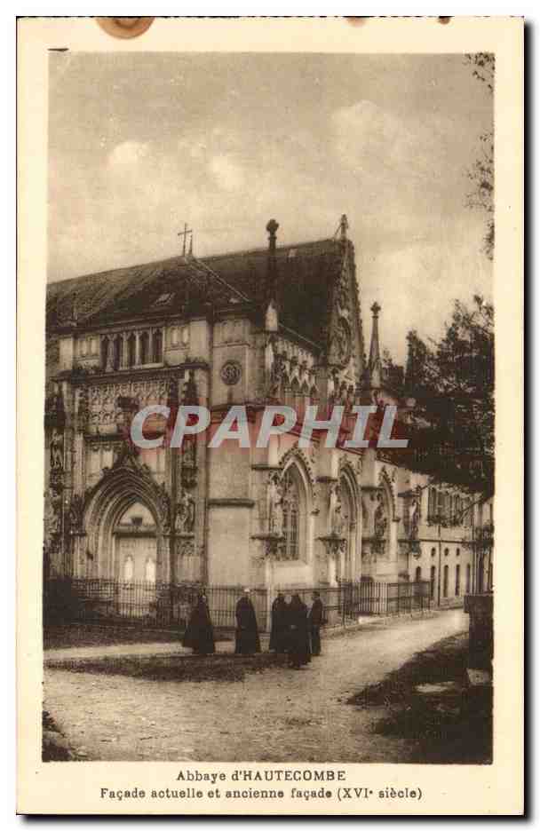 CPA Abbaye d'Hautecombe Facade actuelle et ancienne facade (16eme)