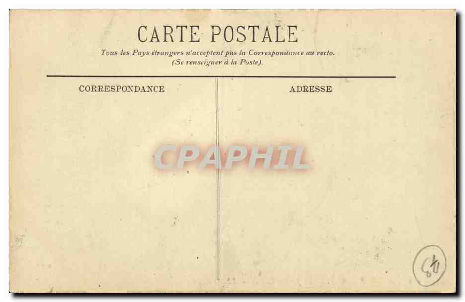 CPA Aix les Bains Le ajrdin public (lion) — Verso