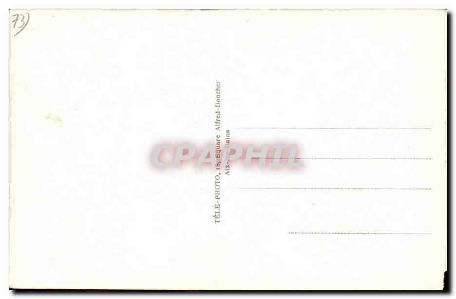 CPA Aix les Bains Etablissement thermal MT Revard Arc Campanus — Verso