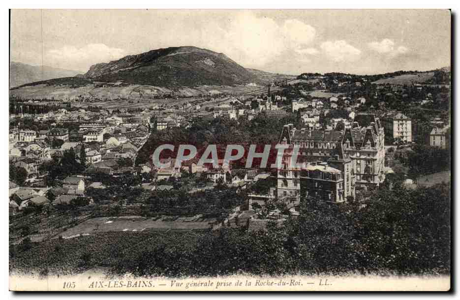 CPA Aix les Bains Vue generale prise de la Roche du Roi