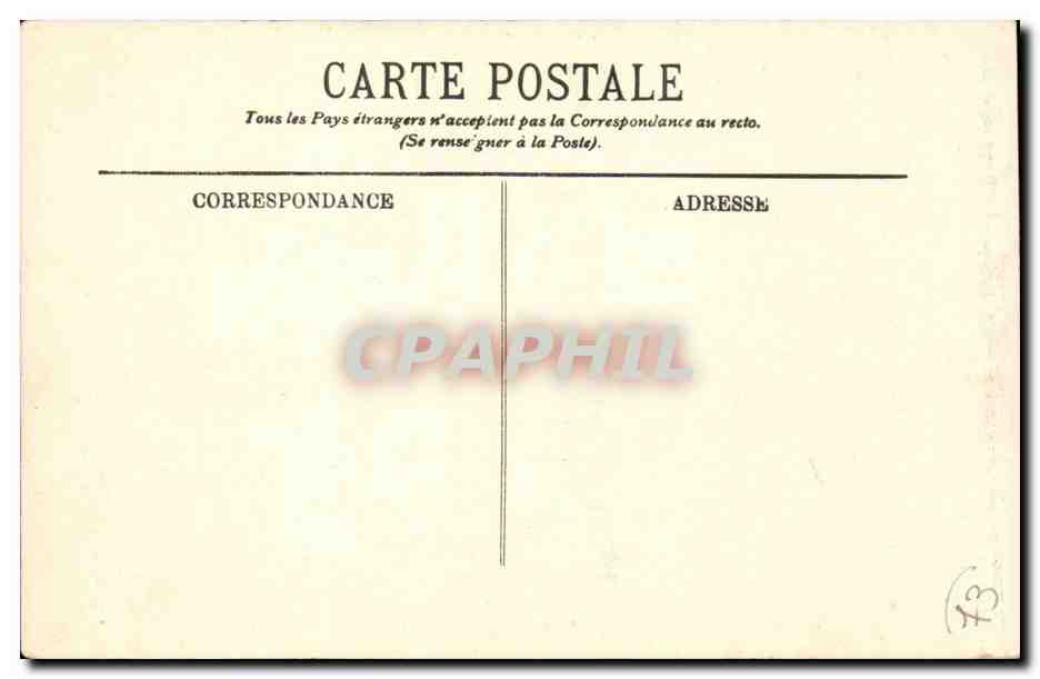 CPA Aix les Bains Vue generale prise de la Roche du Roi — Verso