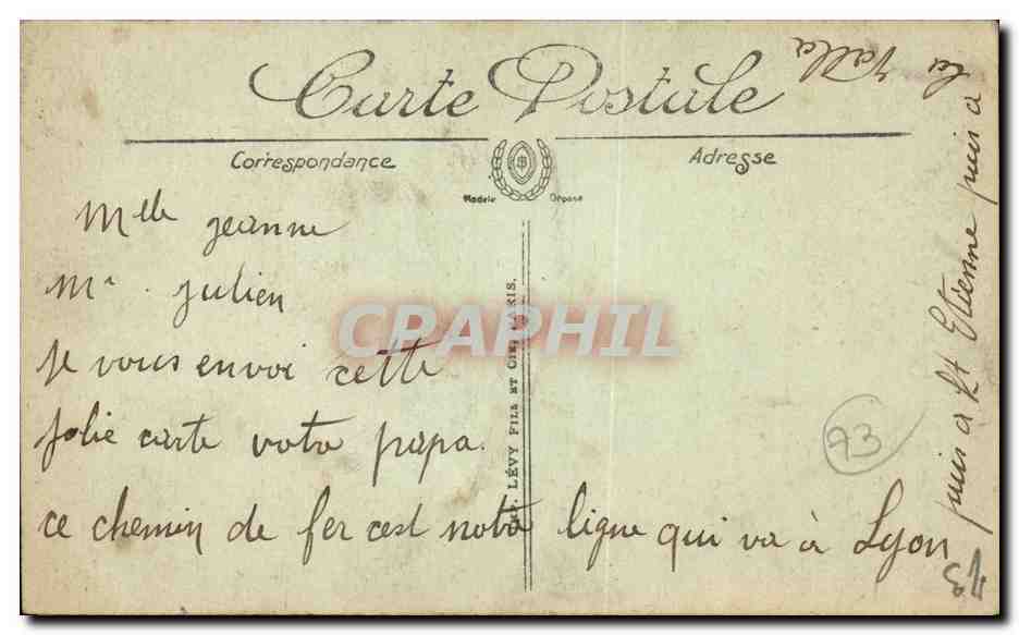 CPA Aix les Bains Lac du Bourget Le tunnel de Saint innocent et rochers de Brison — Verso