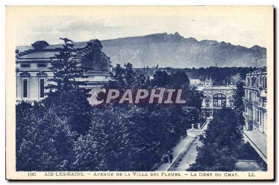 CPA Aix les Bains Avenue de la villa des fleurs La dent du chat