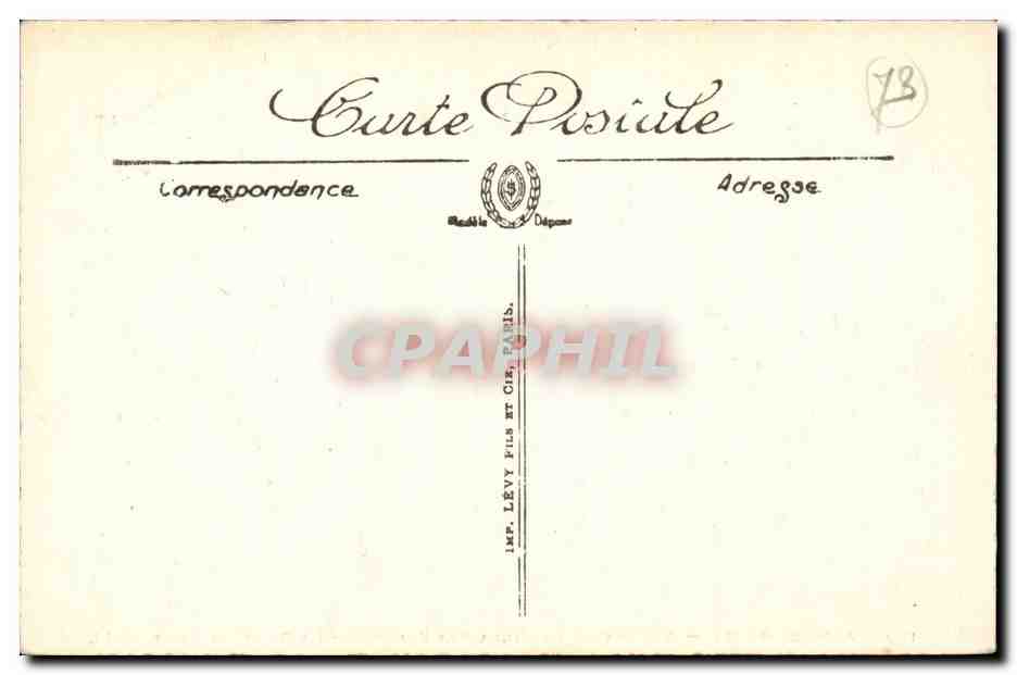 CPA Aix les Bains Avenue de la villa des fleurs La dent du chat — Rückseite