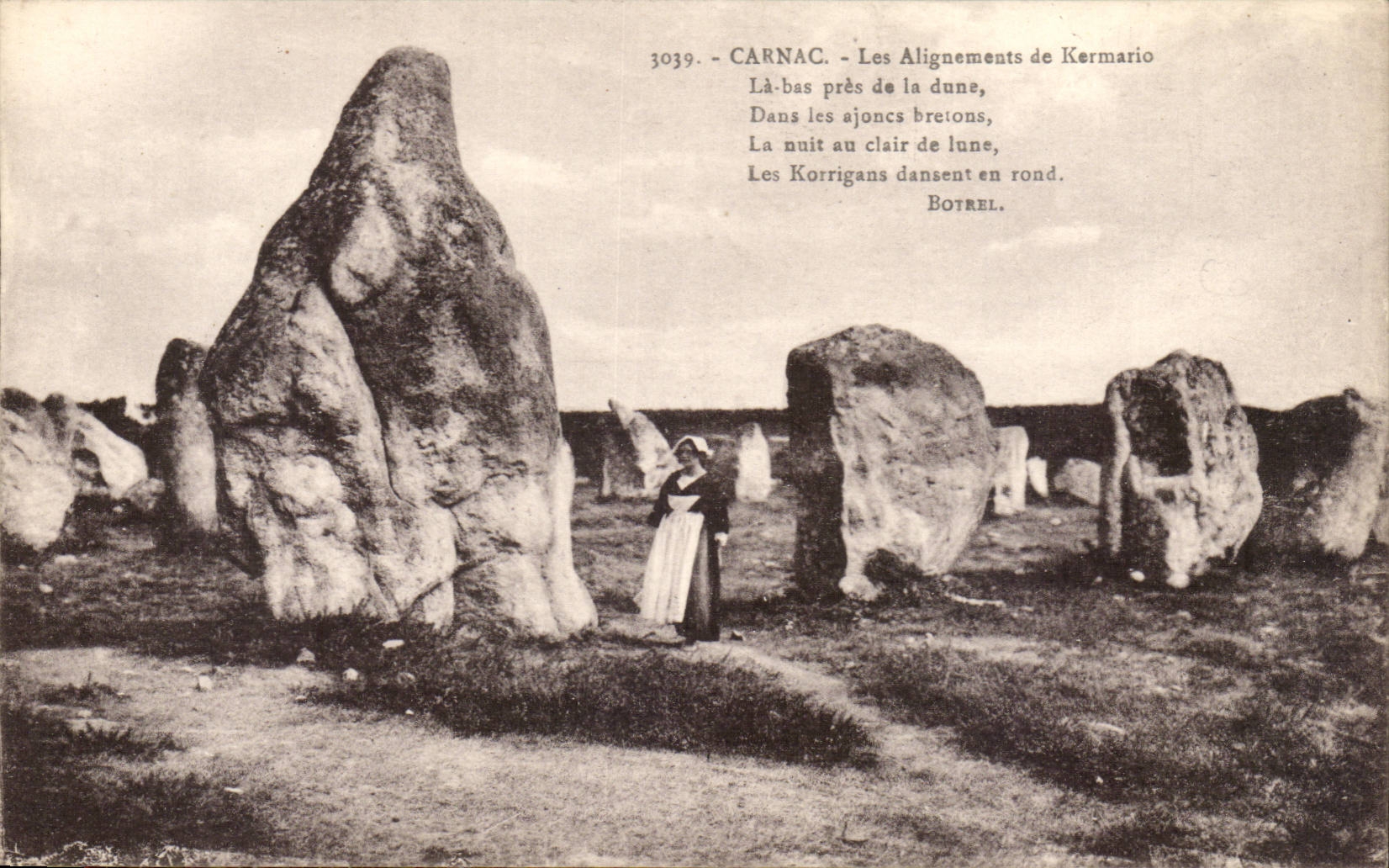 CPA Menhir Dolmen CArnac Les alignements de Kermario