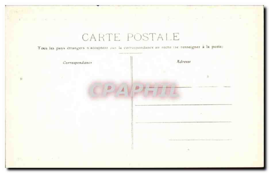 CPA Menhir Dolmen Dolmen de Rostudel Environs de Crozon — Rückseite