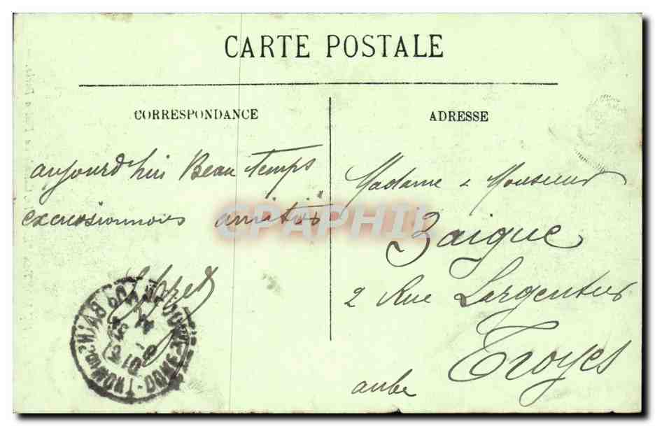 Le Mont Dore - Le Cascade du Plat a Barbe - CPA  — Verso