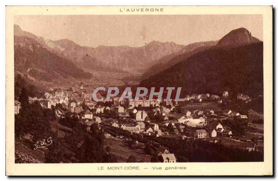 Mont Dore - Vue generale - CPA 