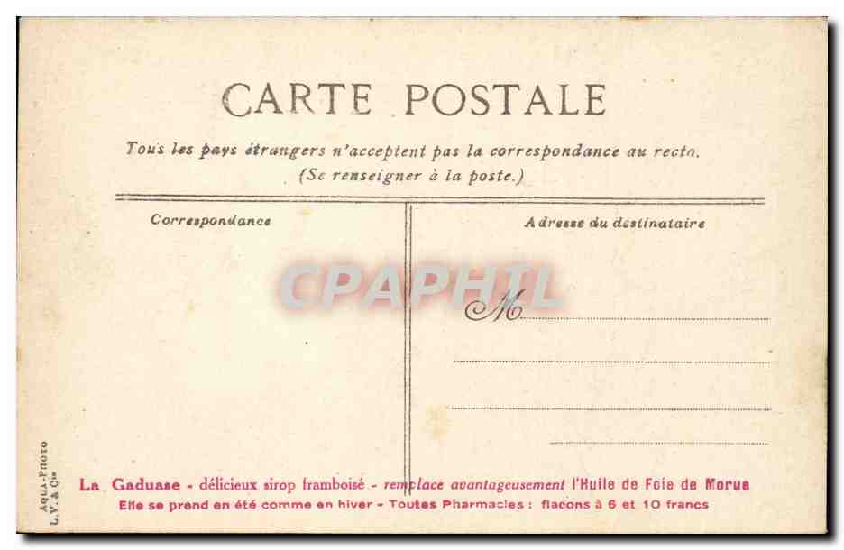 Mont Dore - Place de l'Etablissement - ane - donkey - CPA  — Rückseite