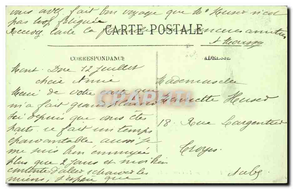 Le Mont-Dore — La Gare — LL. — n° 206 — Verso