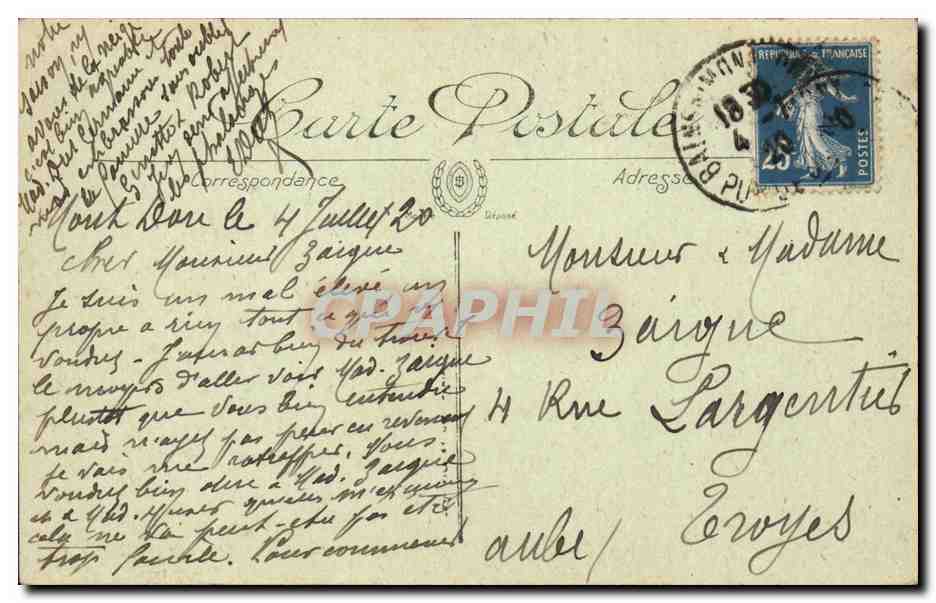 Mont-Dore — Plein Michel-Bertrand en Thermaal Instituut — LL. n°20 — Achterkant