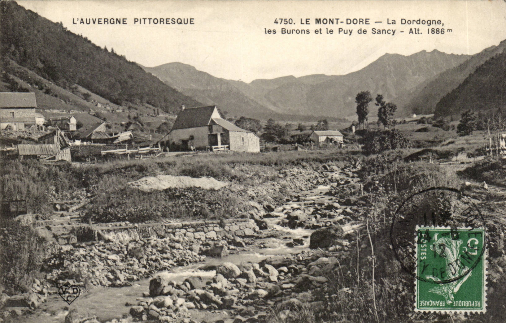 Les Burons et le Puy de Sancy — Le Mont-Dore — La Dordogne — Alt. 1886 m