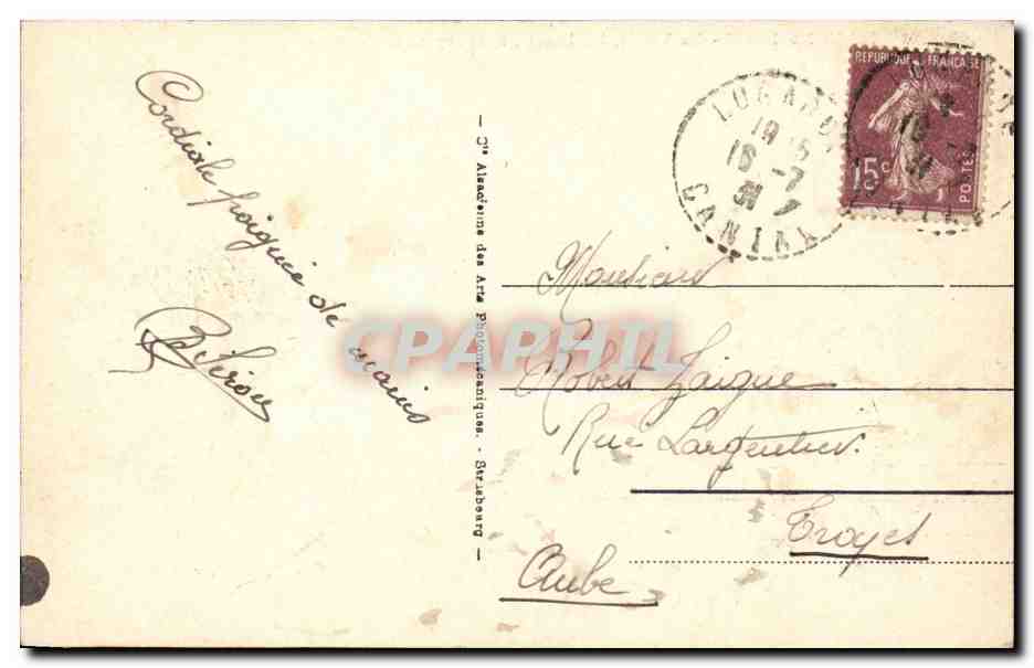 Mont Dore - La Vallee - Des Lacets Le Sancy et le Capucin - CPA  — Verso