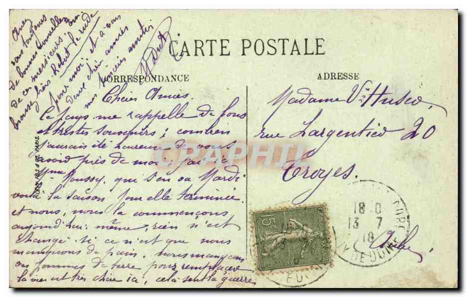Mont Dore - Le Funiculaire de Capucin - CPA  — Verso