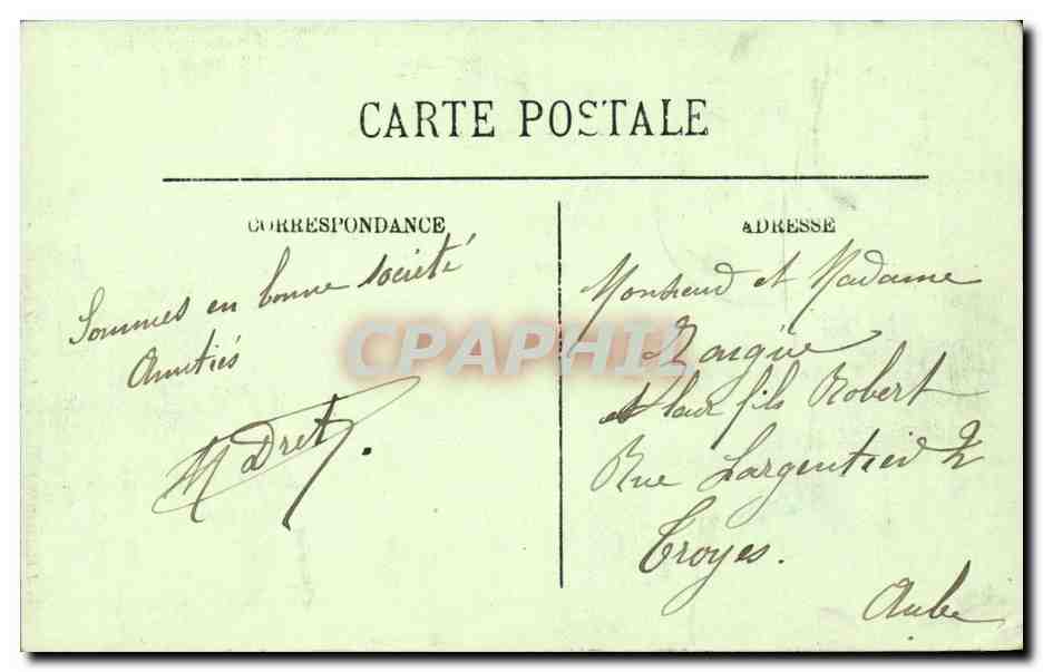 CPA Le Mont Dore La source petrifiante — Verso