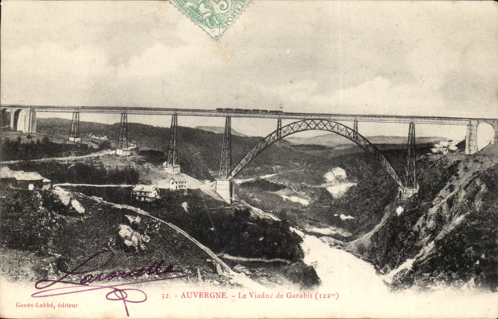CPA Auvergne le Viaduc du Garabit