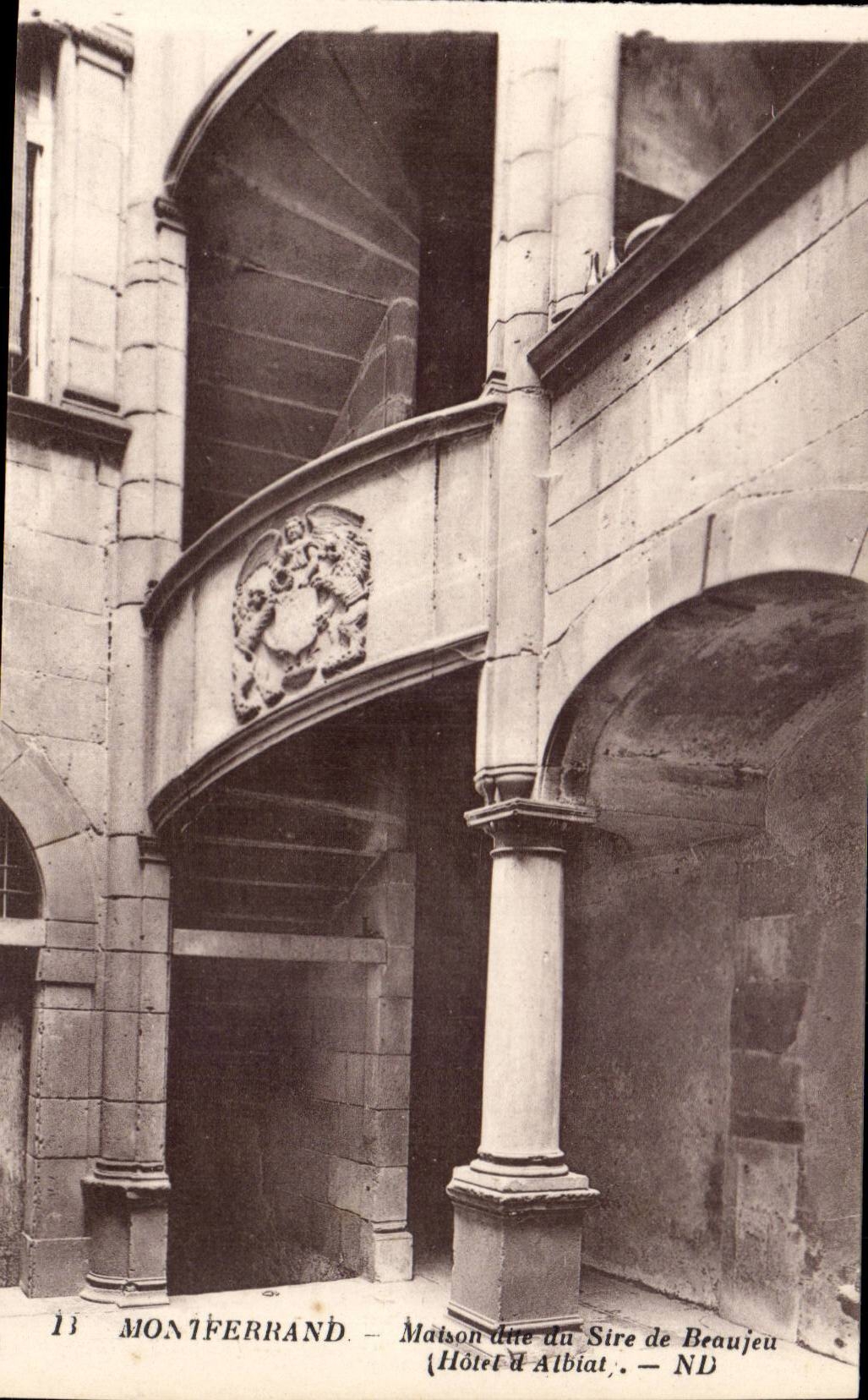 Montferrand — Maison du Sire de Beaujeu (Hôtel d'Albiat) — ND
