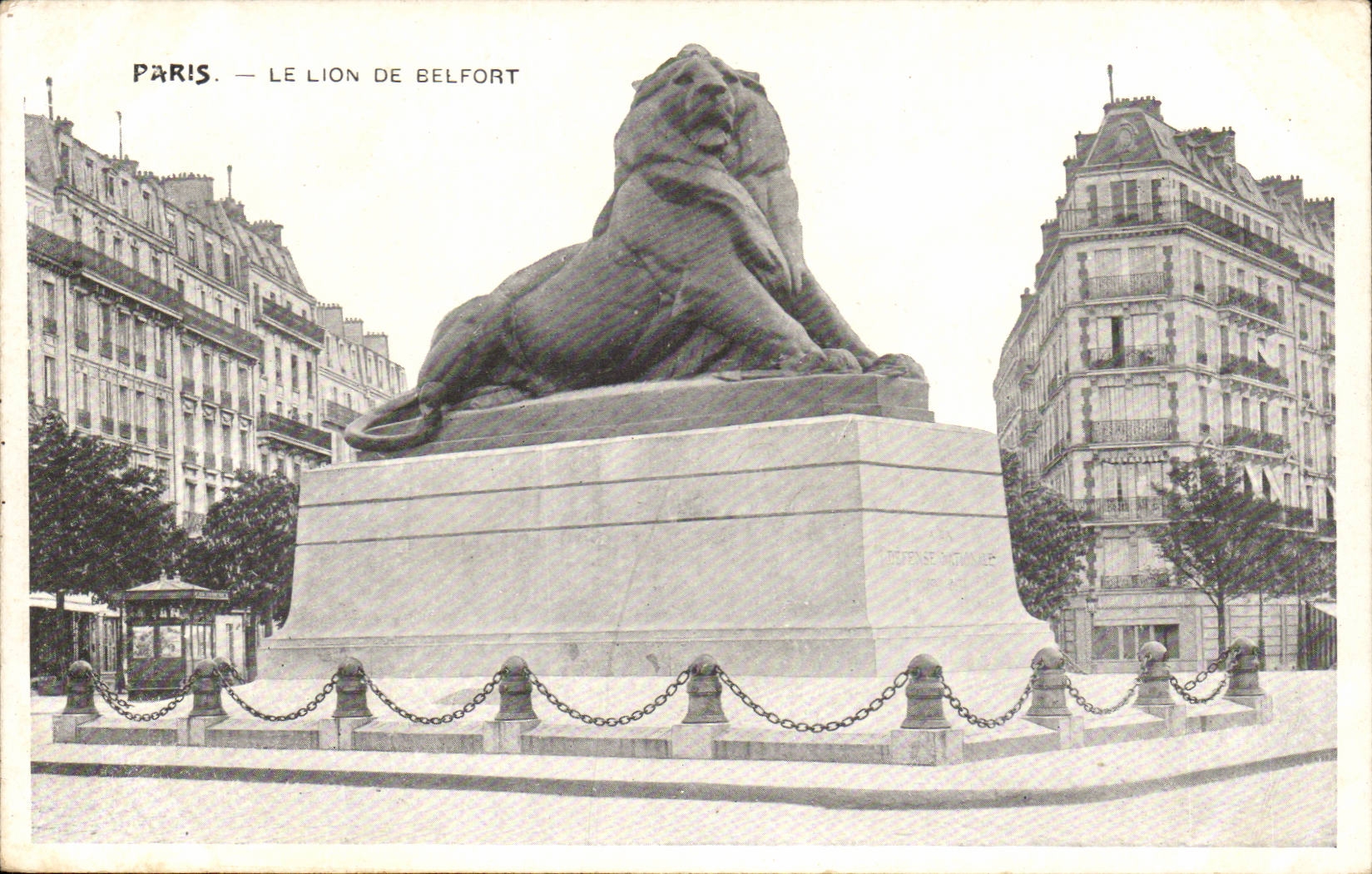 Paris 14 Le Lion de Belfort CPA 