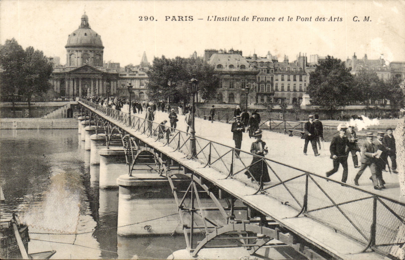 Paris 1 - L'Institut de France et le Pont des Arts - CPA 