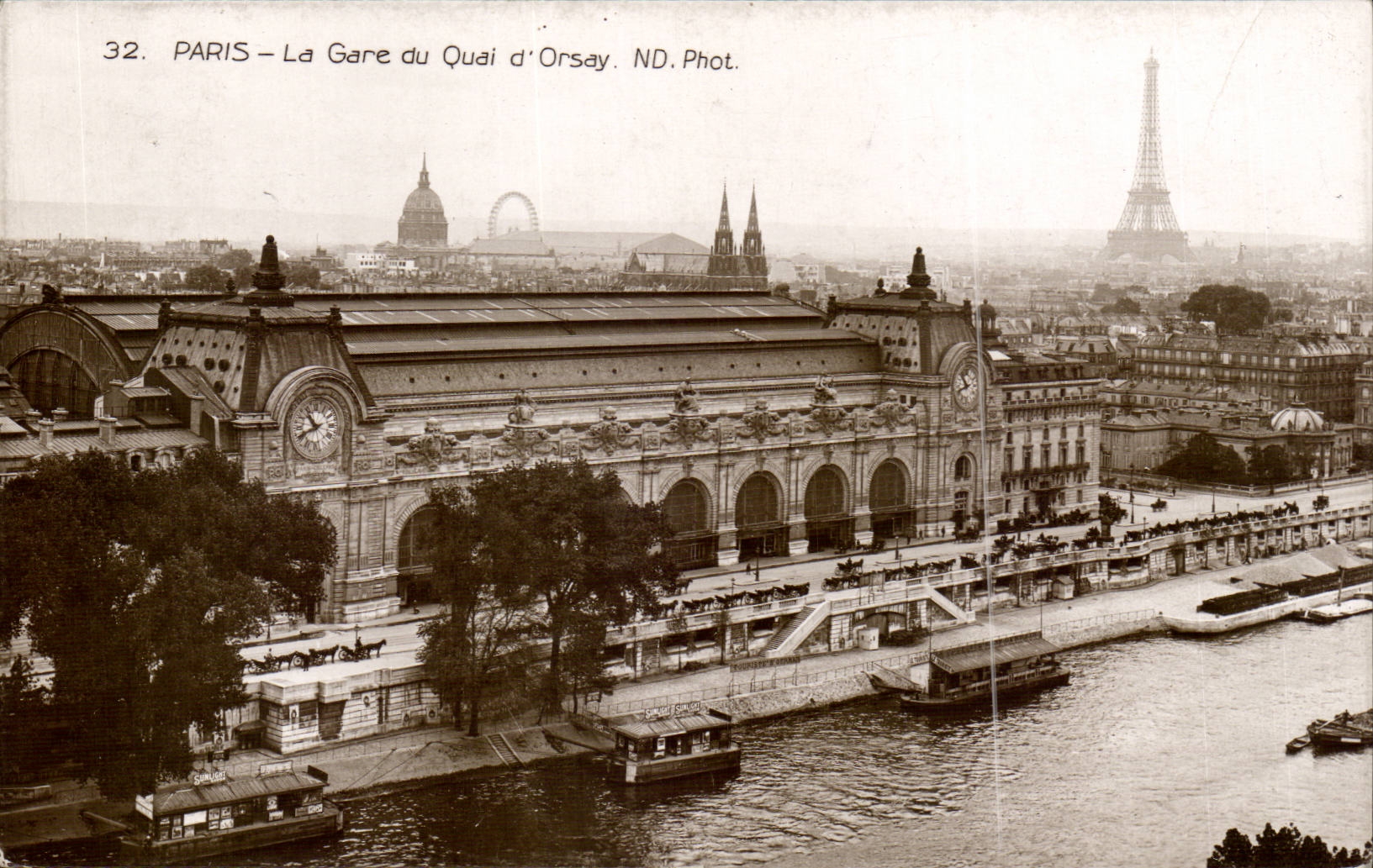 Paris 7 - La Gare du Quai d'Orsay Tour Eiffel - CPA 
