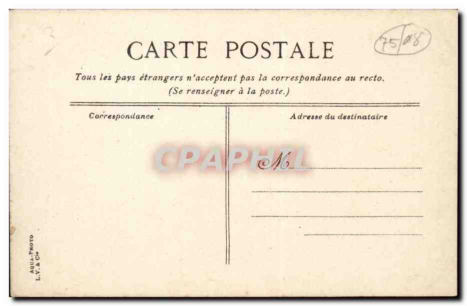 Paris 8 - Rond Point des L'Avenue Champs Elysees - CPA  — Verso