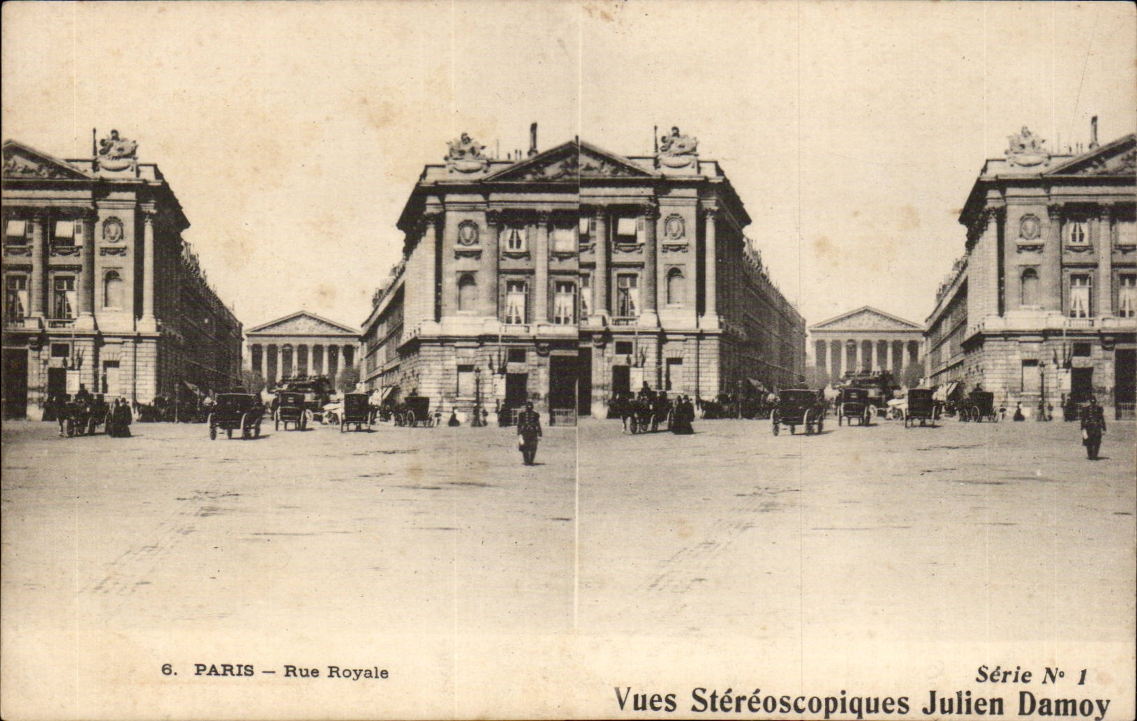 Paris — Rue Royale — Vues Stéréoscopiques Julien Damoy, Série N° 1