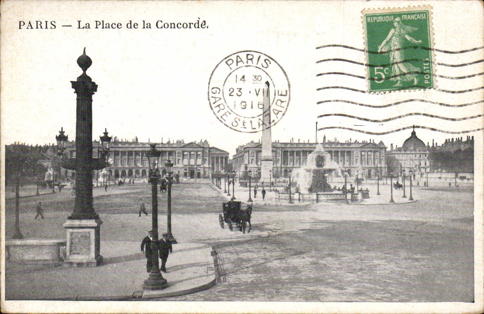 Paris 8 - La Place de la Concorde - CPA 