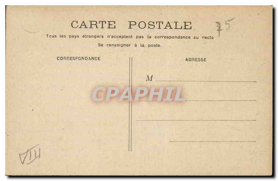 Paris 8 - Salut de Paris - Petit Palais - Souvenir - CPA  — Verso