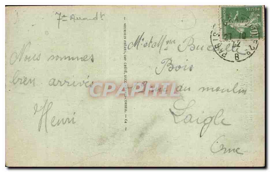 Paris 7 - Hotel des Invalides - Tombeau de Napoleon - CPA  — Rückseite